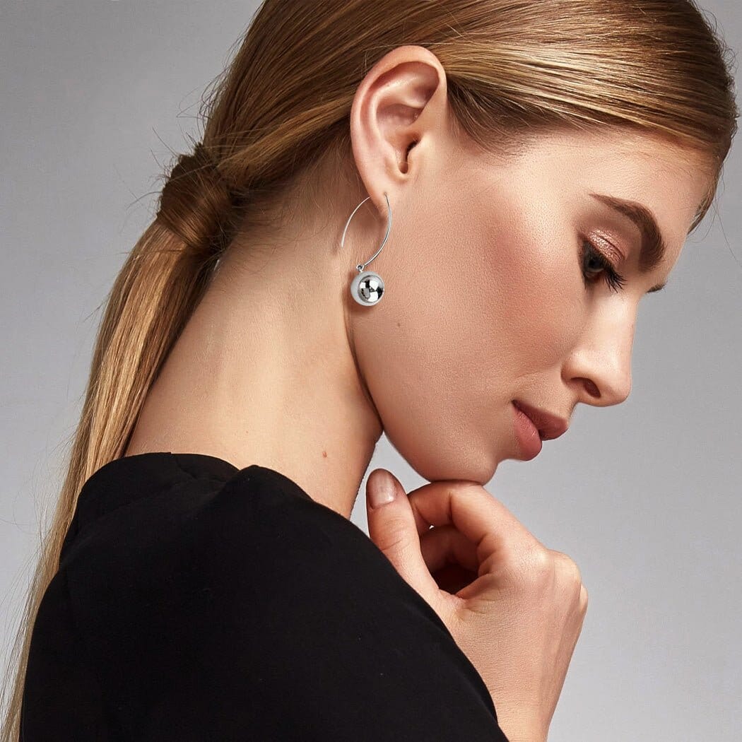 Desiree Sterling silver ball earrings - G x G Collective