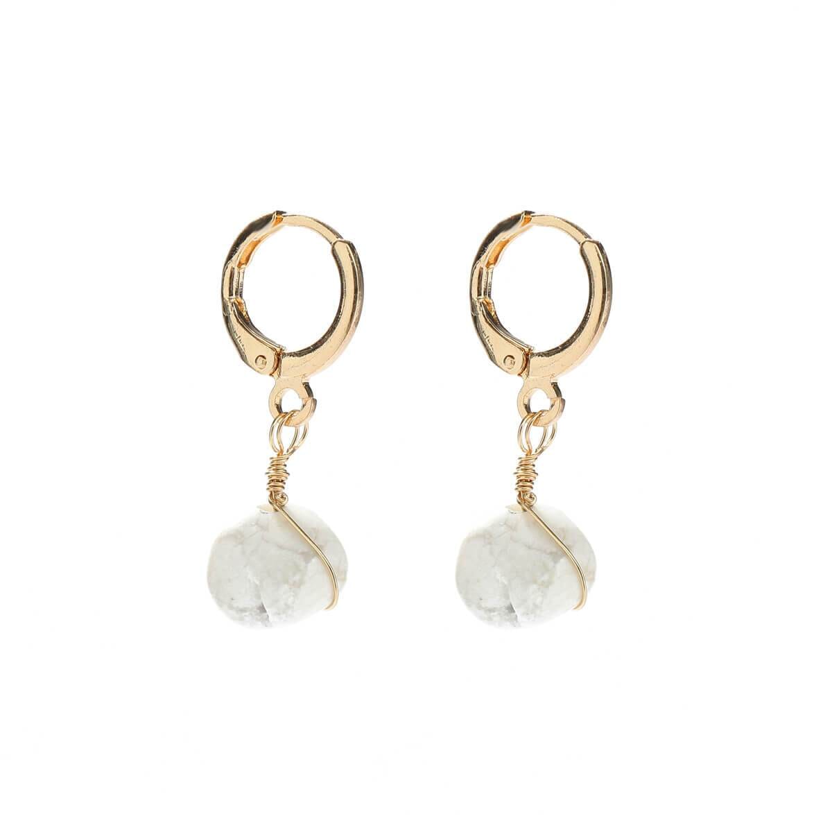 Dui Natural Stone Earrings - Avail in 5 Different colours - G x G Collective