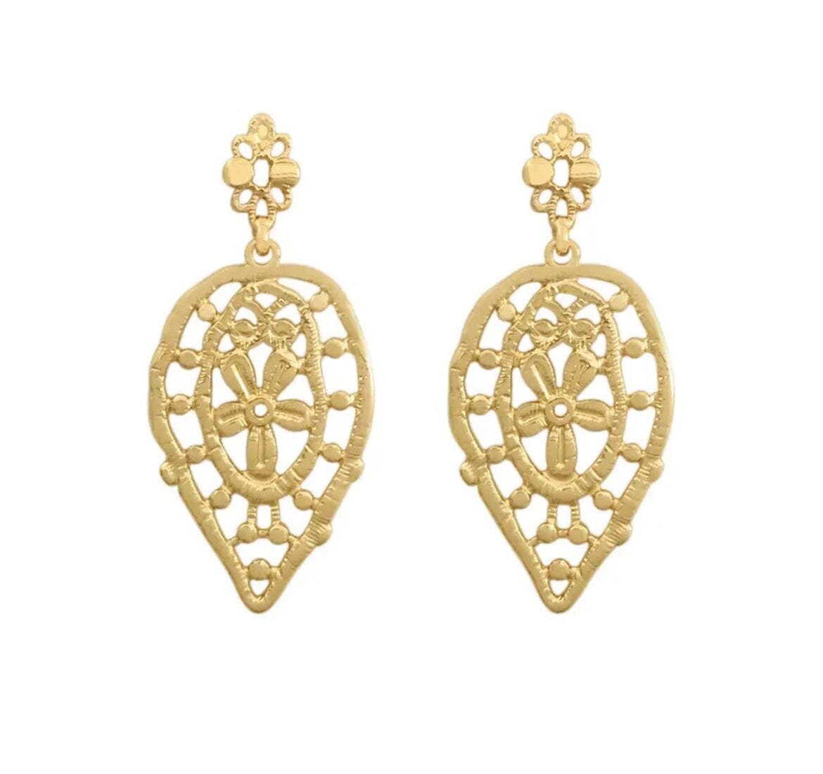 Heather Moroccan style Gold Earrings - G x G Collective