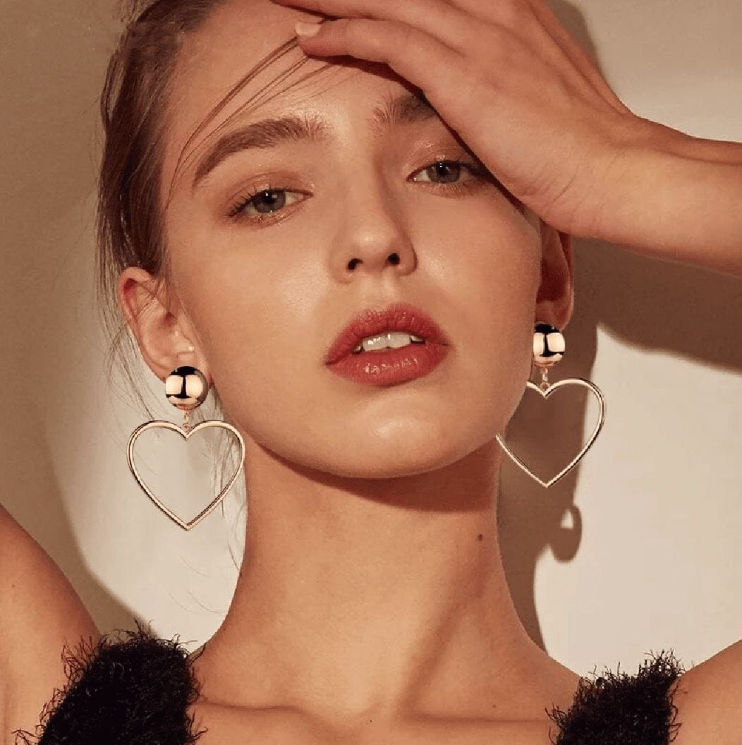 Juliet Love Heart Earrings in Silver and Gold - G x G Collective