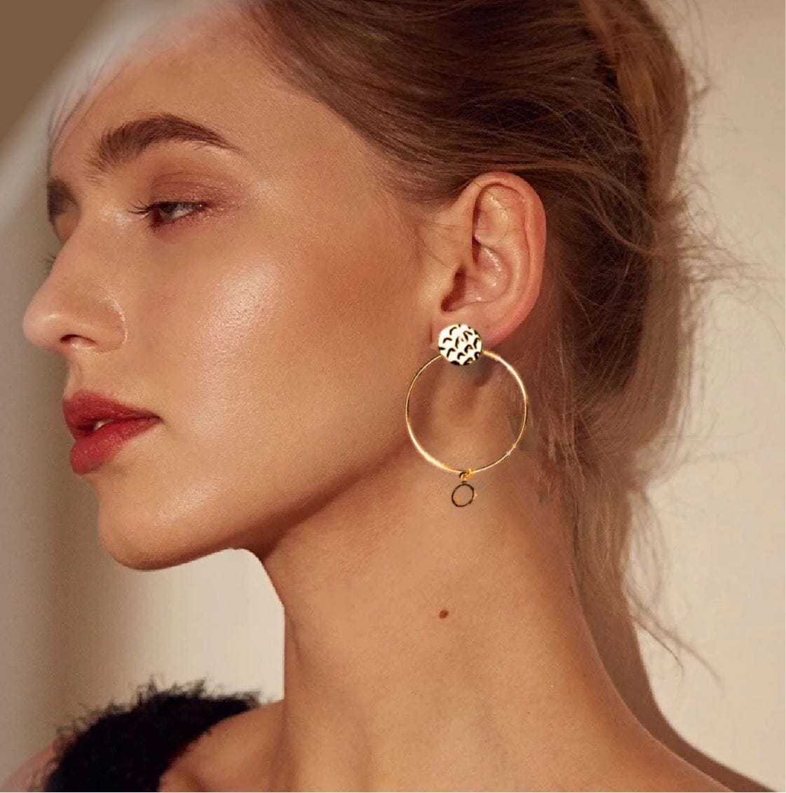 Luna Hammered Earrings - G x G Collective