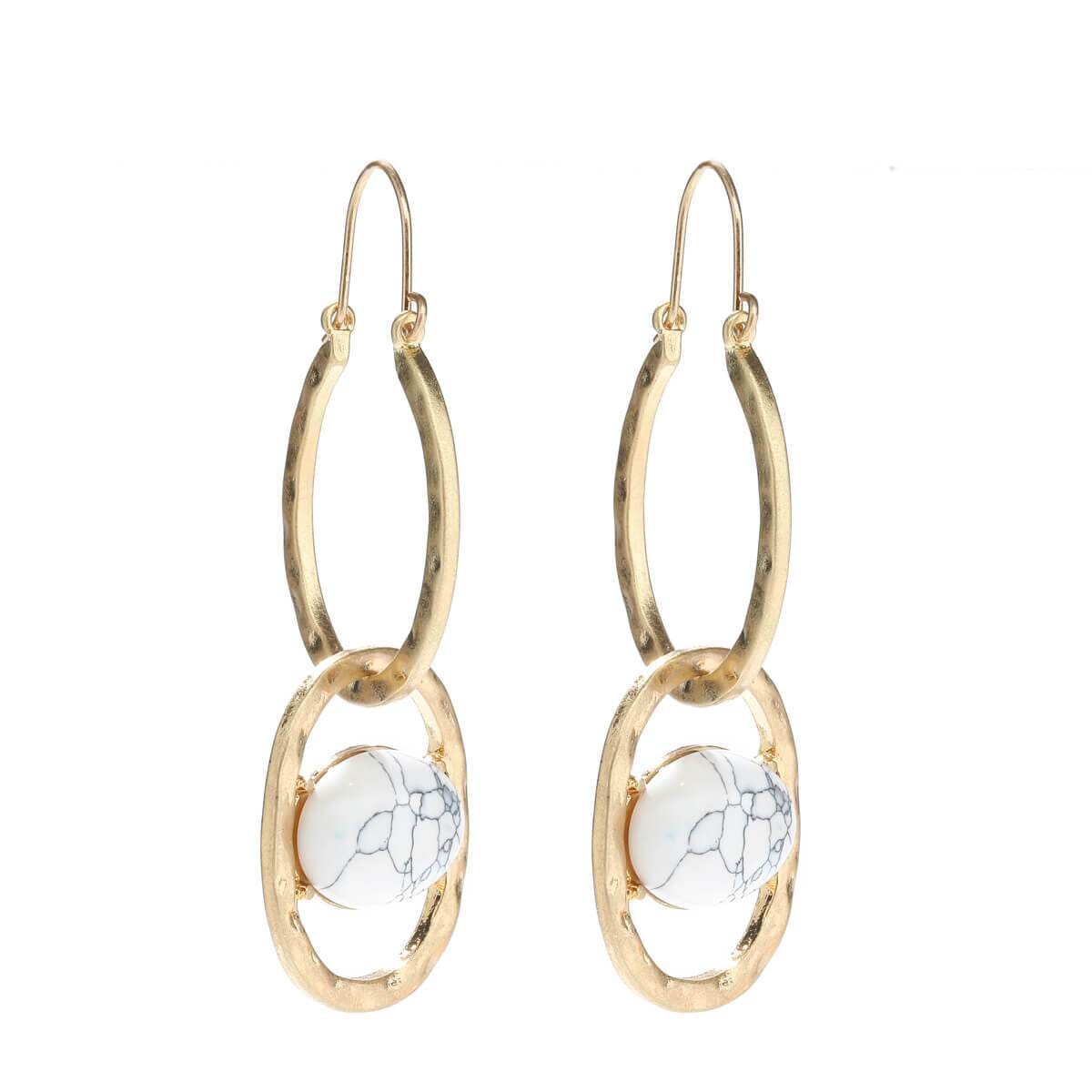 Sabrina Natural Stone Earrings - Avail in 7 Colours - G x G Collective