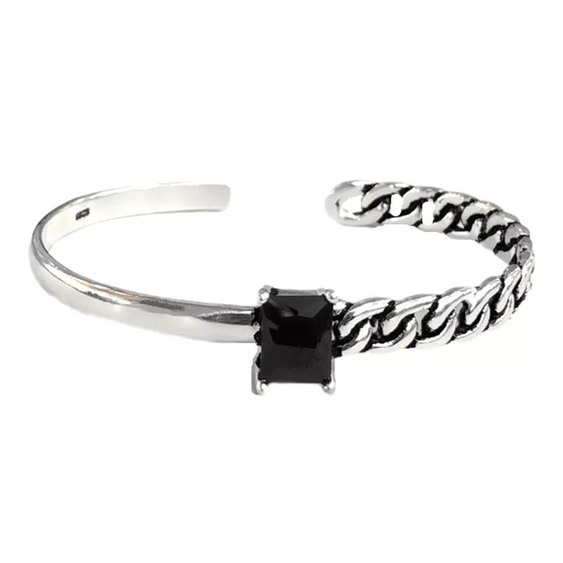 Alyeshia Sterling Silver Cuff Bangle - G x G Collective