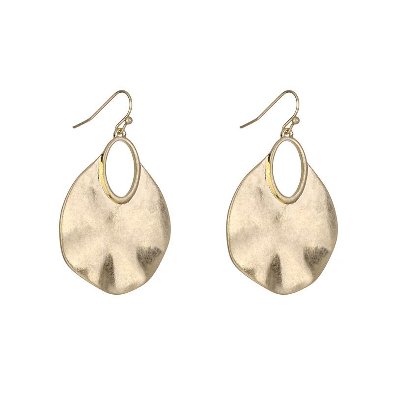 Effie Brushed Metal Earrings in Gold & Silver - G x G Collective