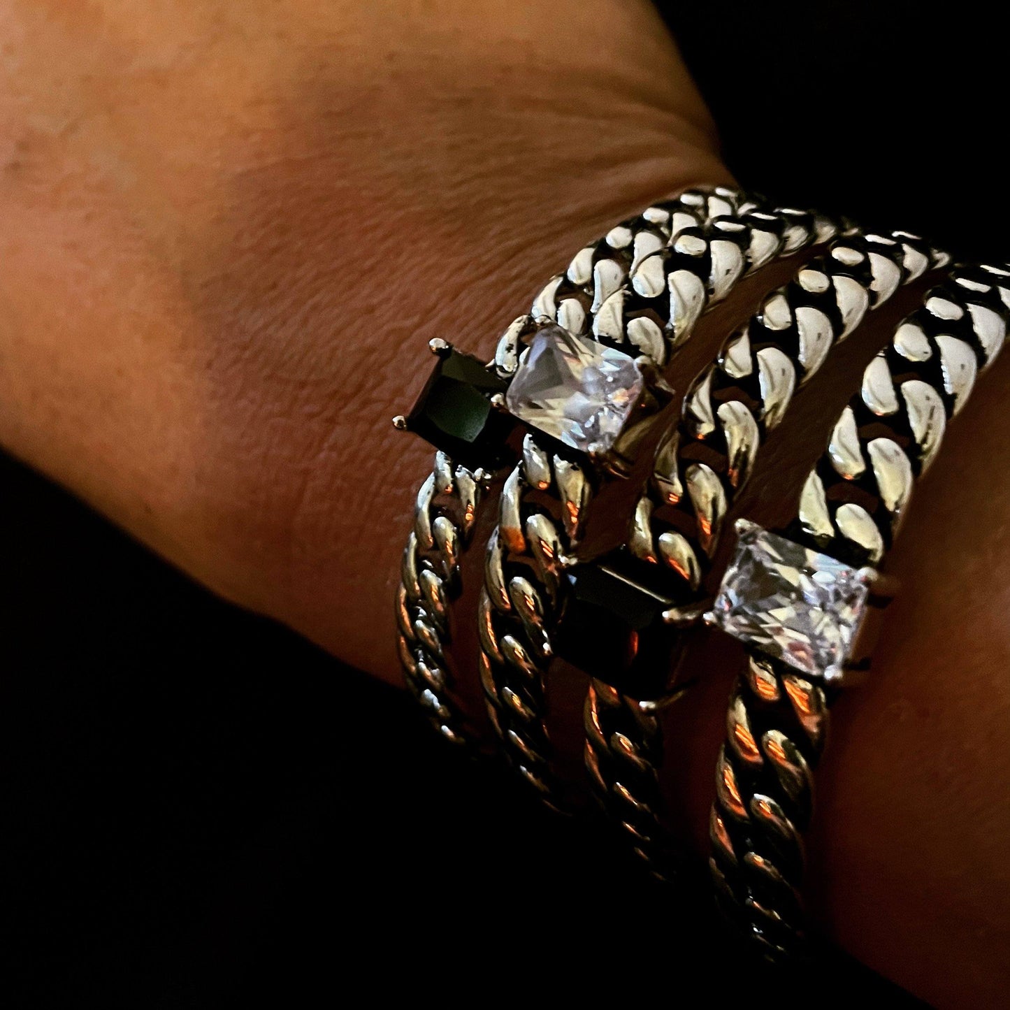 Julie Sterling Silver Cuff Bangle - G x G Collective