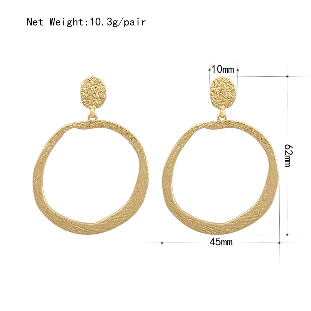 Laura hammered earrings - G x G Collective
