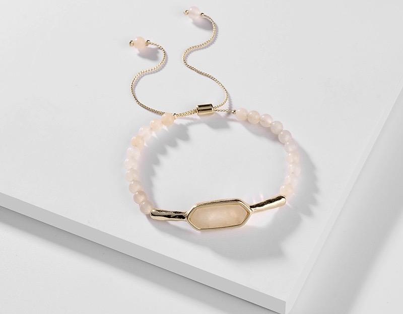Layla Natural Stone Bracelet in Amazonite, White Howlite & Pink Rose Quartz - G x G Collective