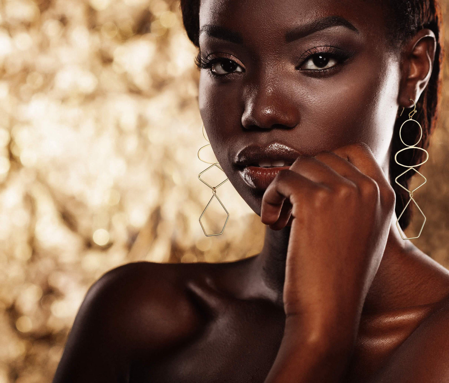 Lorna Geometric earrings Avail in Silver, Gold & Rose Gold - G x G Collective