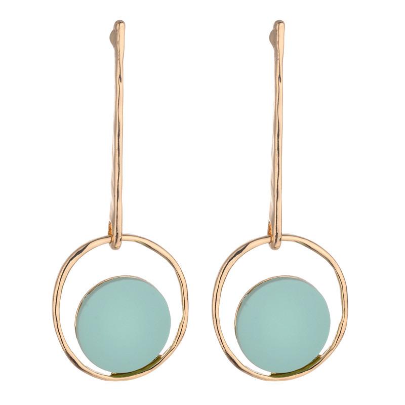 Lulu Geometric Earrings - Avail in grey & Pink, green