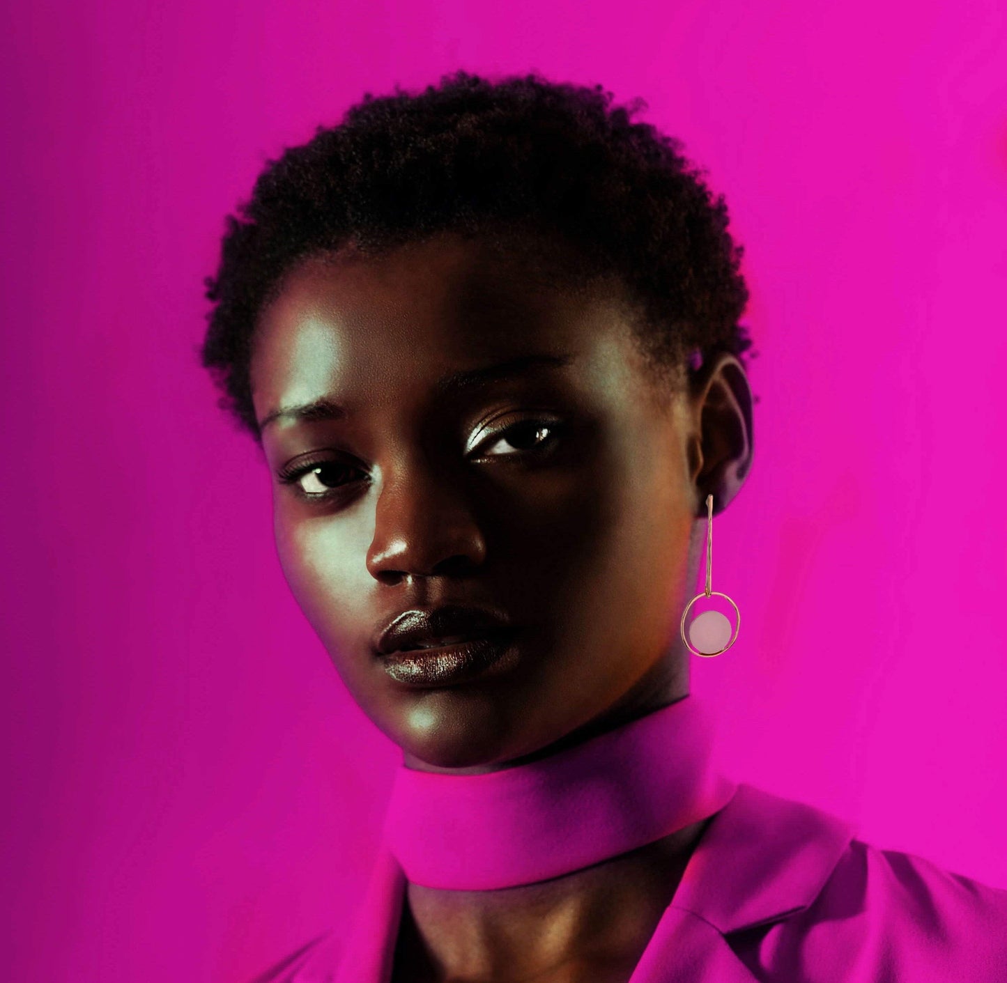 Lulu Geometric Earrings - Avail in grey, pink and green - G x G Collective