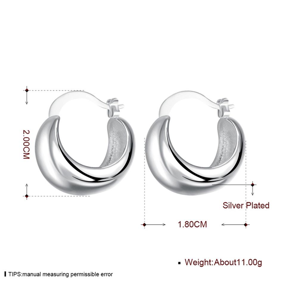 Simone sterling Silver huggie hoop earrings