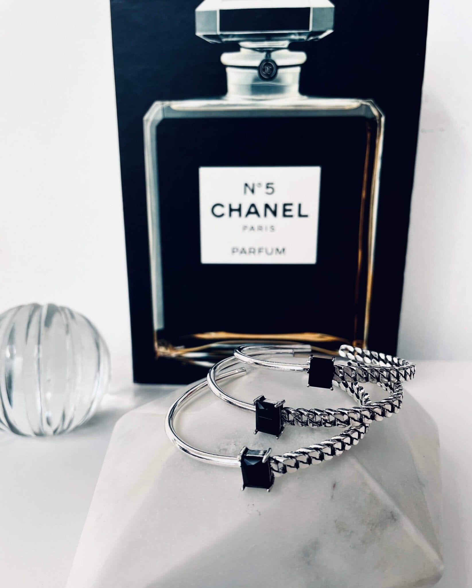 Alyeshia Sterling Silver Cuff Bangle - G x G Collective