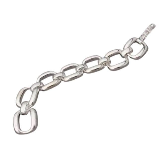 Bianca chunky sterling silver interlinking bracelet - G x G Collective