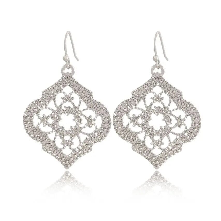 JOSIE SILVER Moroccan style EARRINGS - G x G Collective