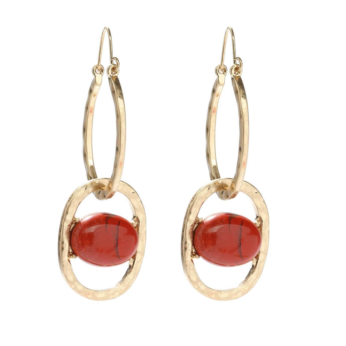 Sabrina Natural Stone Earrings - Avail in 7 Colours - G x G Collective