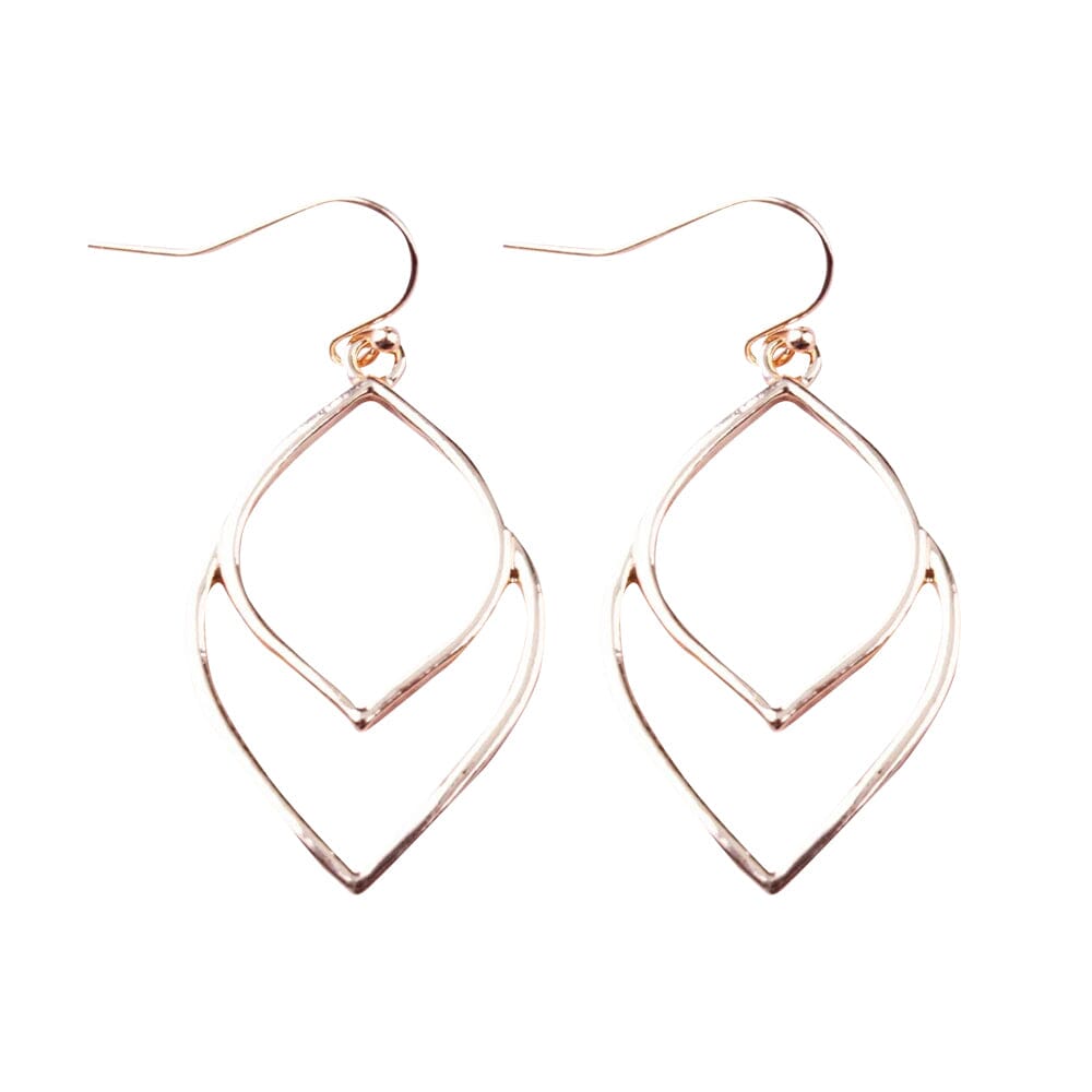 Weave Moroccan style Earrings - silver and gold 