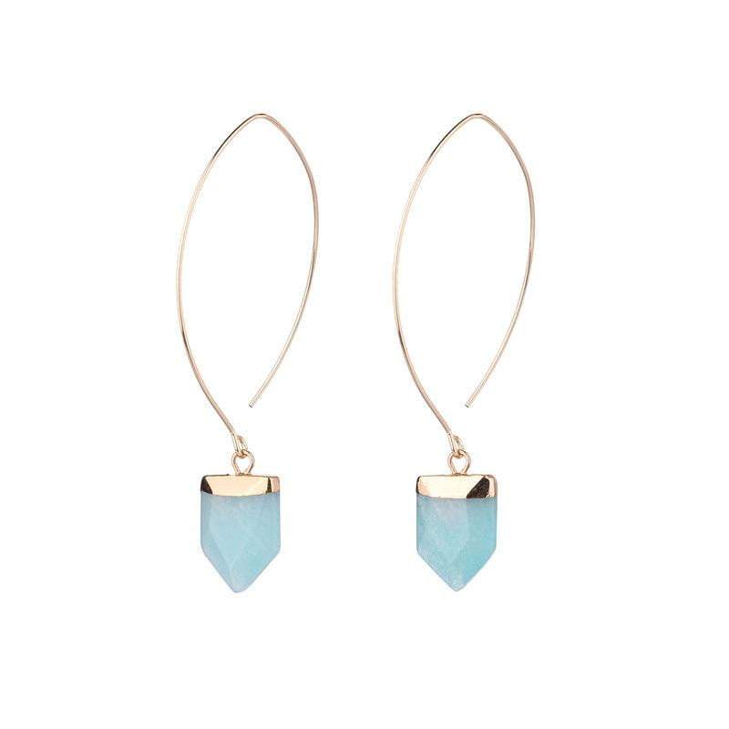 Amy natural stone earrings - Avail in 7 different natural stones - G x G Collective