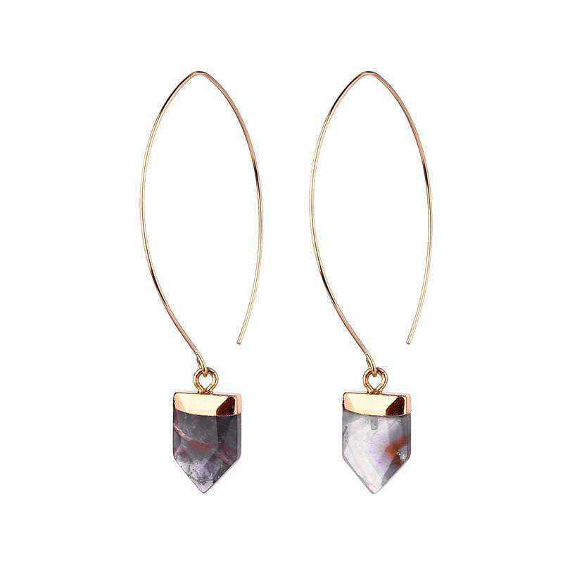 Amy natural stone earrings - Avail in 7 different natural stones - G x G Collective