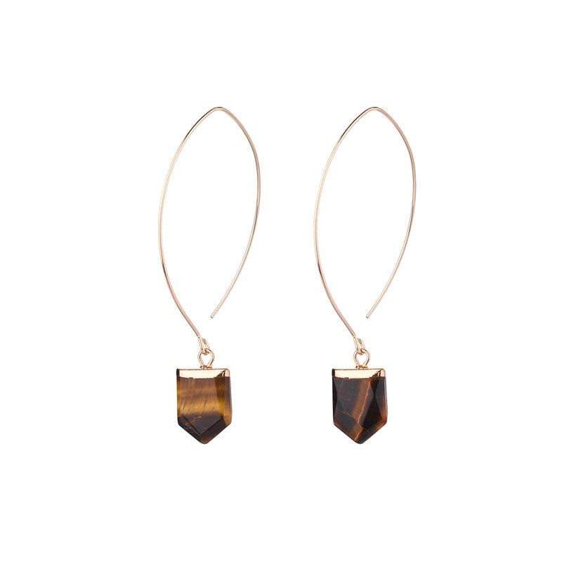 Amy natural stone earrings - Avail in 7 different natural stones - G x G Collective