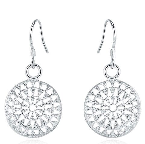 Sterling silver snowflake earrings hotsell