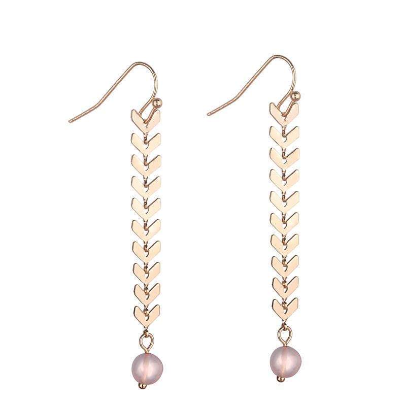 Ashley natural stone earrings in 4 different natural stones - G x G Collective