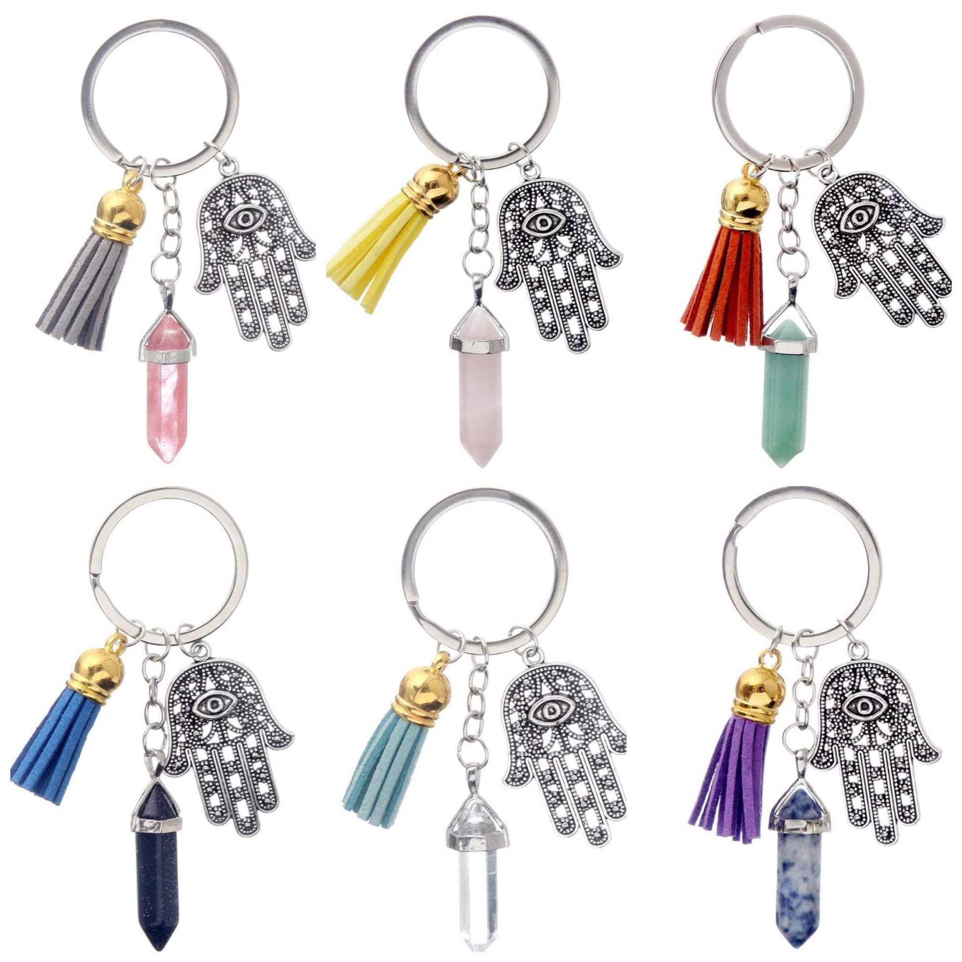 Elizabeth Natural Stone Key Chain - G x G Collective