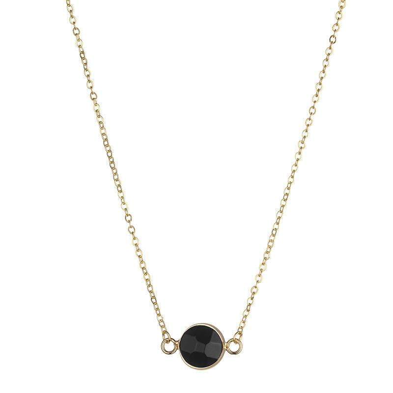 Sally Natural Stone Necklace - Pale Green (jade) - G x G Collective
