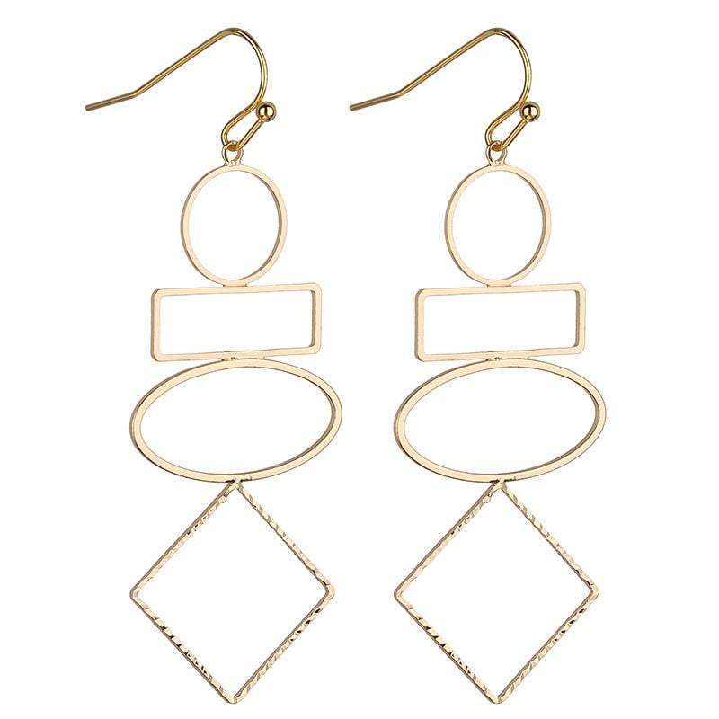 Samara Geometric earrings - Avail in Silver, Gold & Rose Gold - G x G Collective