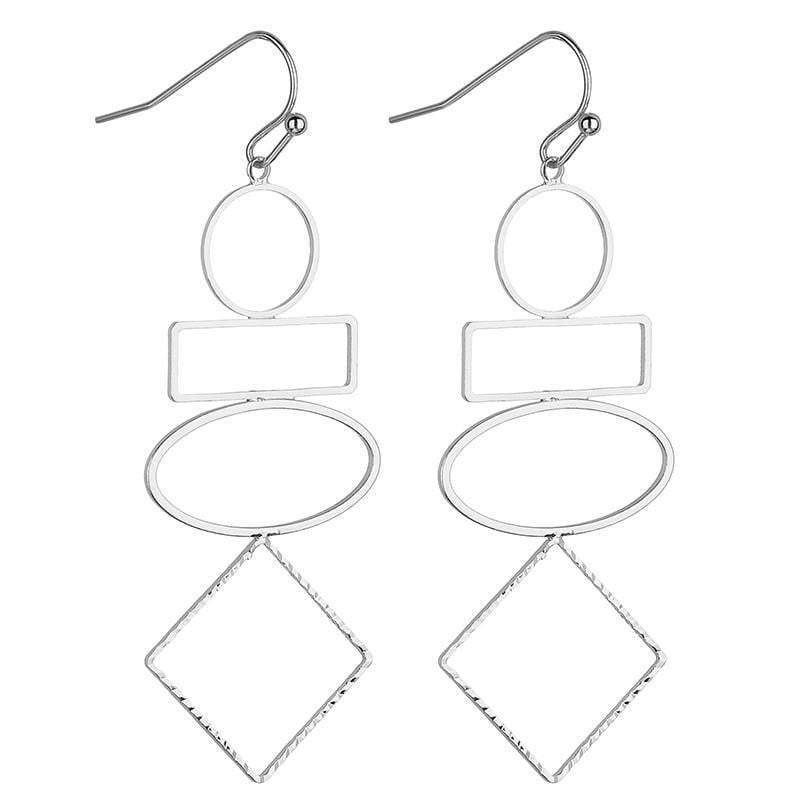 Samara Geometric earrings - Avail in Silver, Gold & Rose Gold - G x G Collective